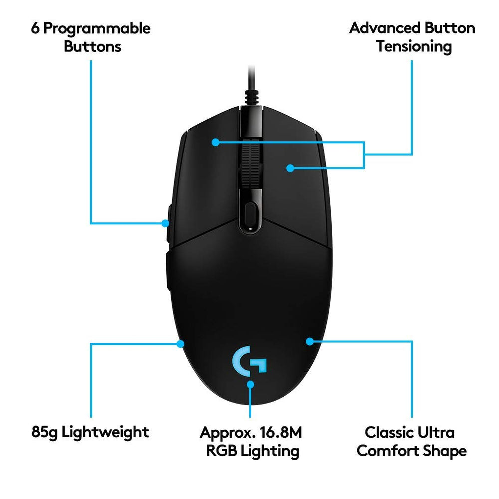 LOGITECH G102 LIGHTSYNC RGB WIRED MOUSE