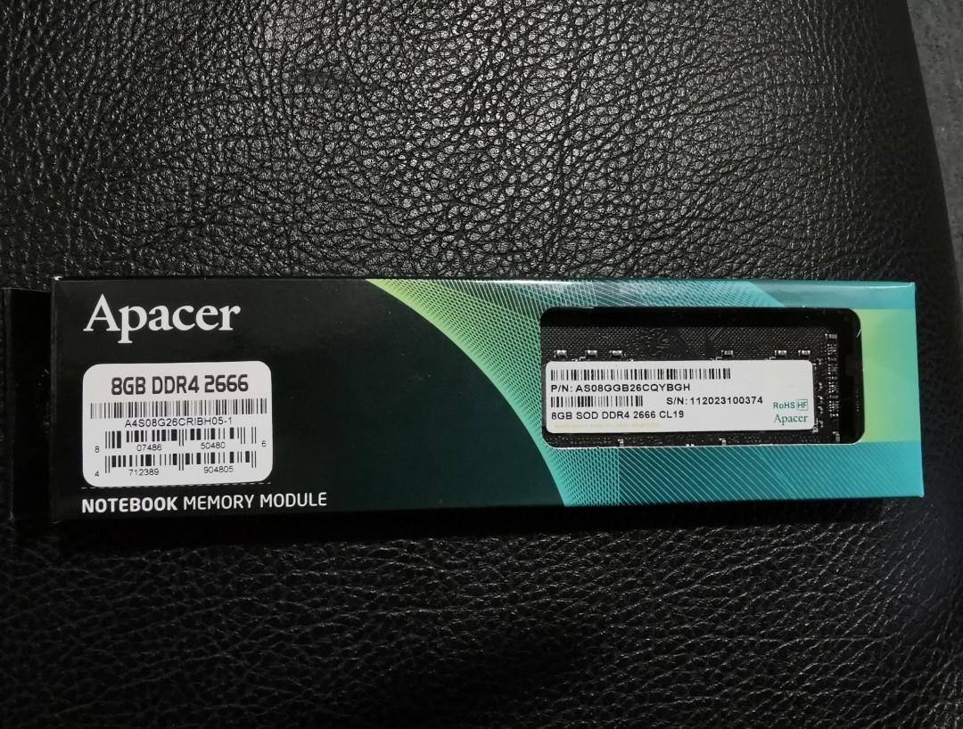 APACER 8GB DDR4 2666MHZ LAPTOP MEMORY