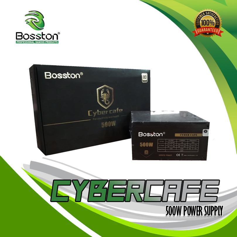 BOSSTON CYBERCAFE 500W 80+ BRONZE TRUE RATED FULL MODULAR POWER SUPPLY