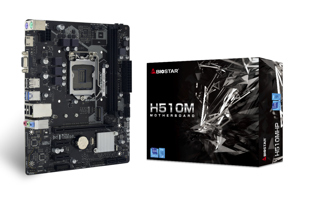 BIOSTAR H510MHP VGA/HDMI DDR4 3200/M.2 PCIE/LGA1200 MOTHERBOARD