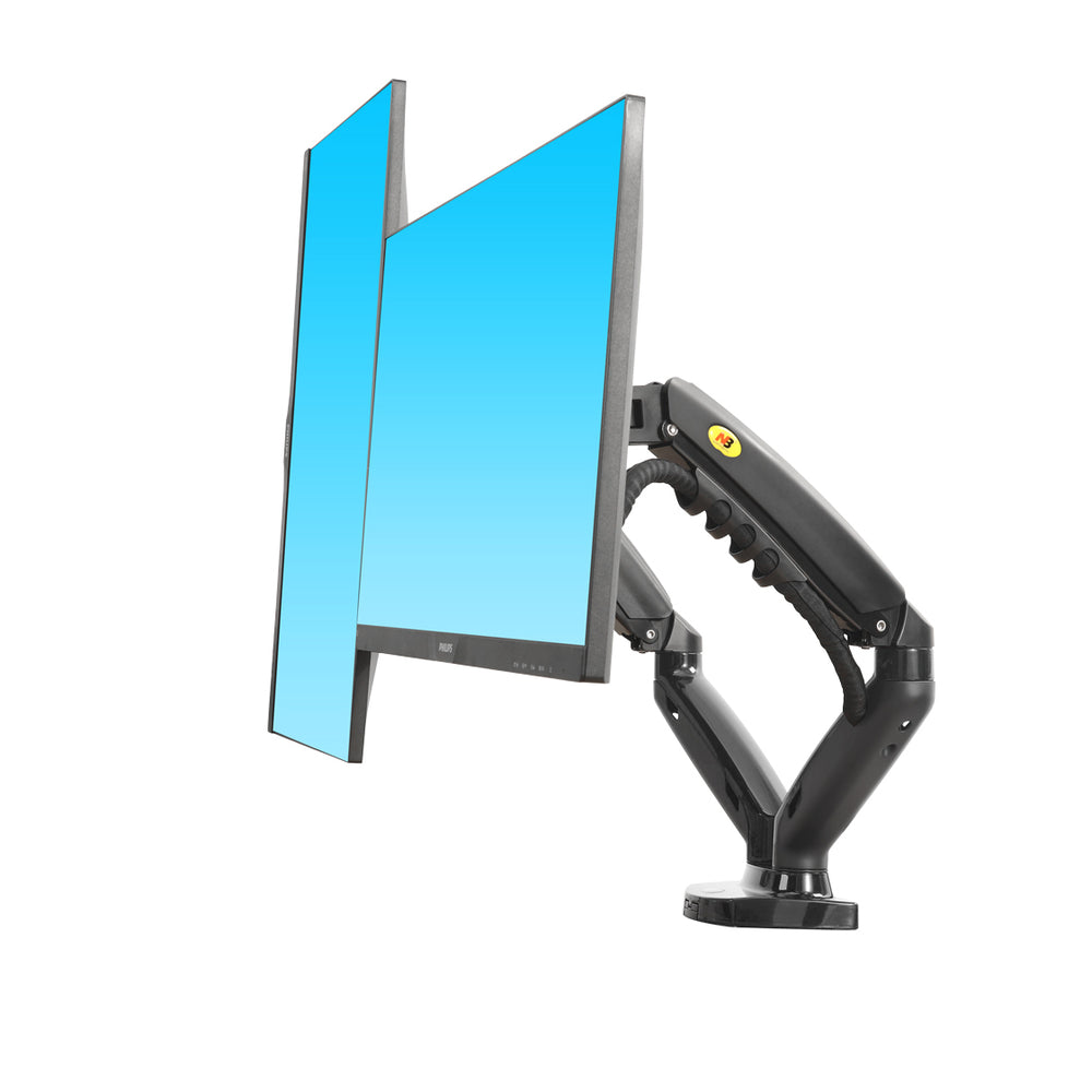 NORTHBAYOU NB-F160 ERGONOMIC DUAL MONITOR DESK MOUNT