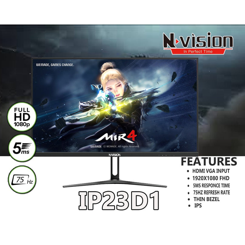 NVISION IP23D1 23 INCH IPS MONITOR