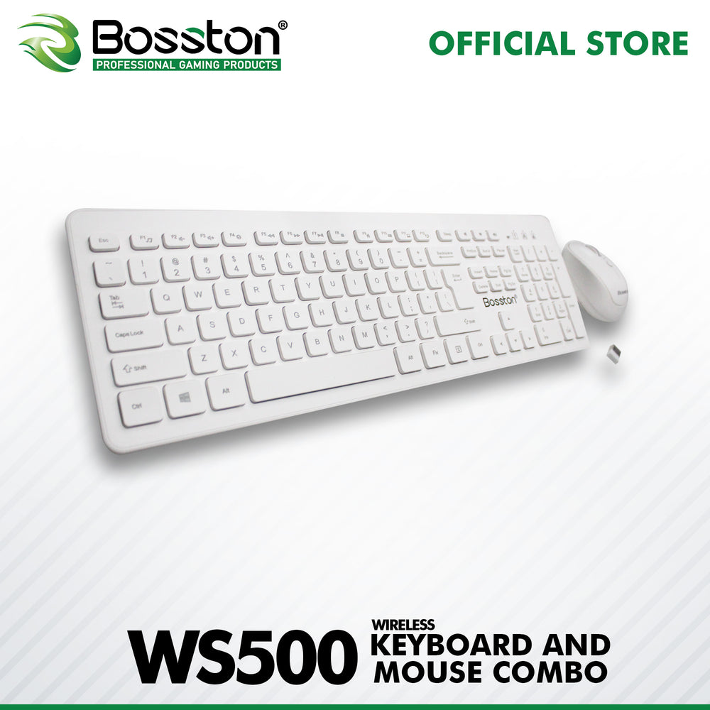 BOSSTON WS500 WIRELESS KEYBOARD & MOUSE COMBO