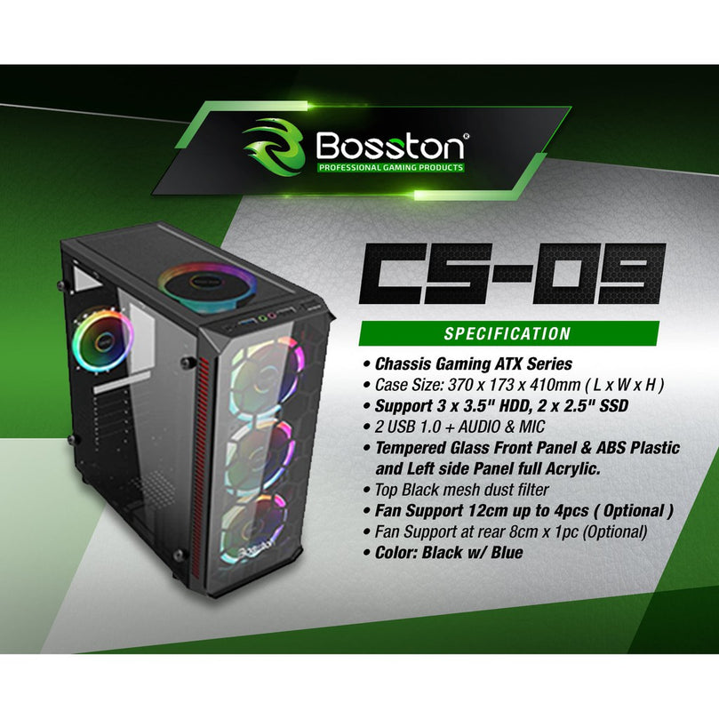 BOSSTON CS09 GAMING CASING