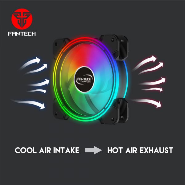 FANTECH FB-302 TYPHOON 3n1 W/ HUB & REMOTE RGB FAN