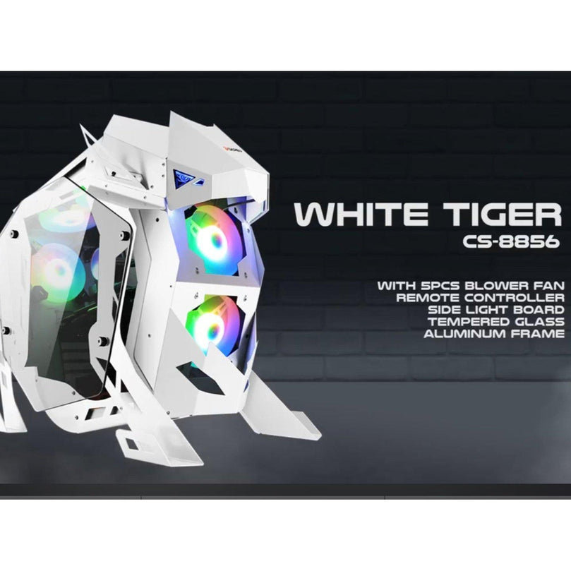 DAREU TIGER CS-8856 GAMING CASE WHITE