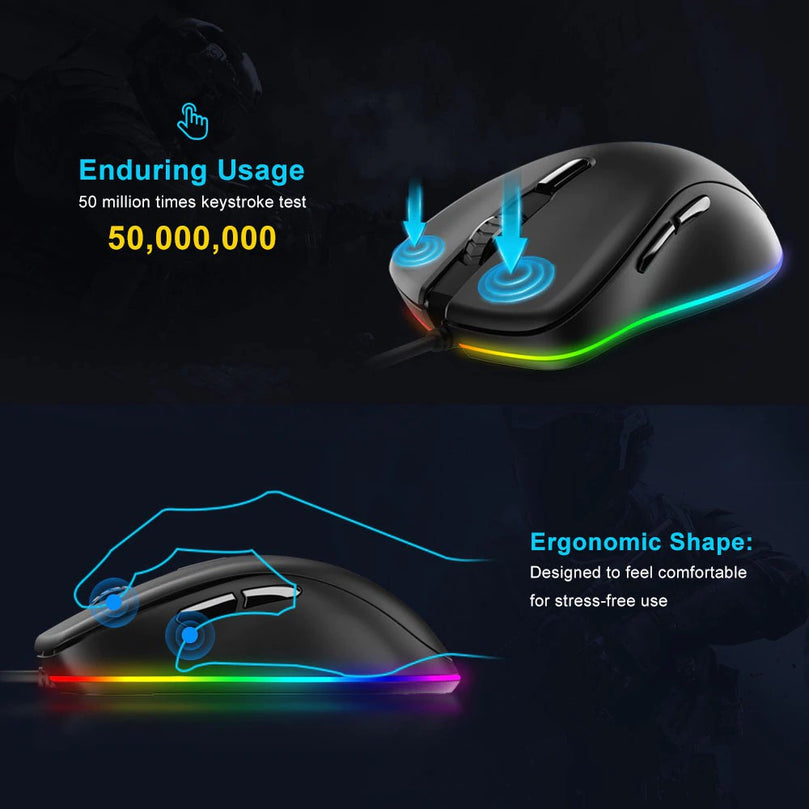 DAREU VICTOR EM908 E-SPORTS WIRED MOUSE