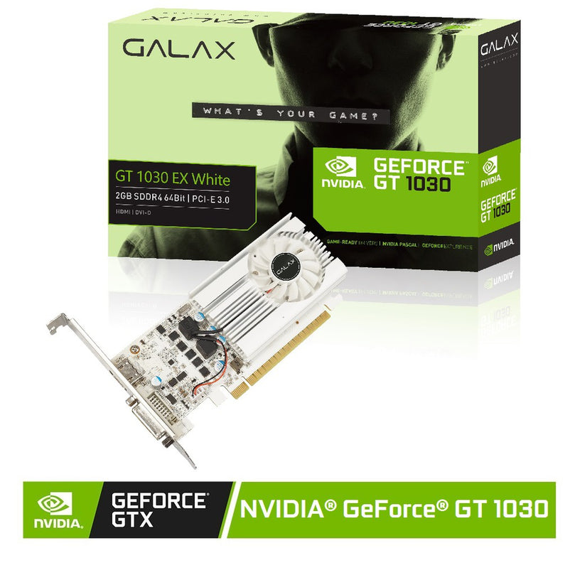 GALAX GEFORCE GT1030 2GB SDDR4 64-BIT HDMI 2.0B/DVI-D