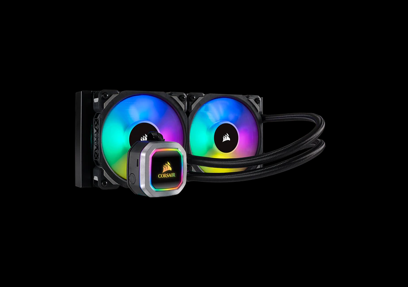 CORSAIR HYDRO SERIES, H100I RGB PLATINUM, 240MM, 2 X ML PRO 120MM RGB PWM FANS, RGB LIGHTING