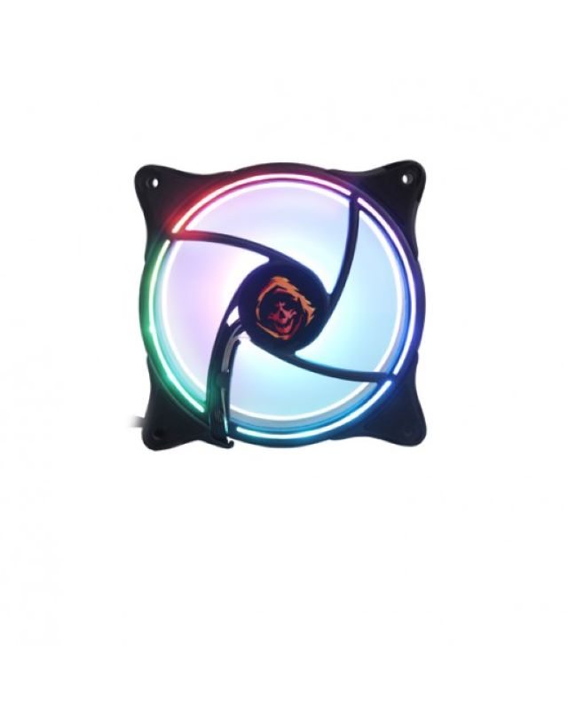 DOSS TEMPEST X3 3IN1 RGB GAMING FAN W/ HUB + REMOTE (3*120MMFAN) FAN