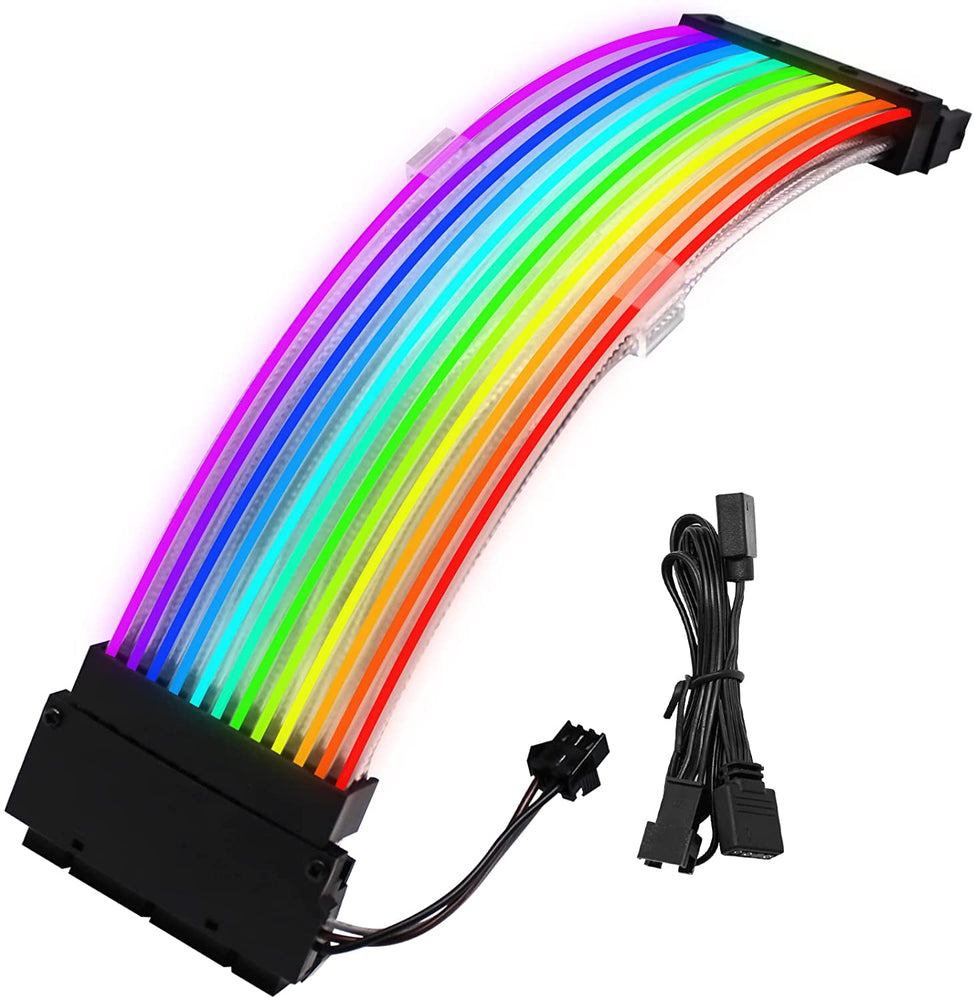SLEEVE - RGB 24PIN 200MM POWER EXTENSION CABLE
