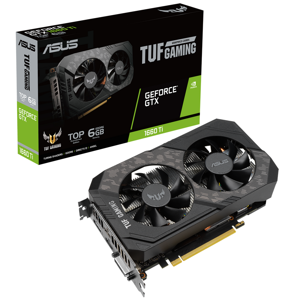 ASUS TUF GAMING GEFORCE GTX1660Ti OC 6GB GDDR6 GRAPHICS CARD