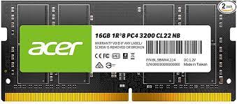 ACER 16GB DDR4 3200MHZ LAPTOP MEMORY