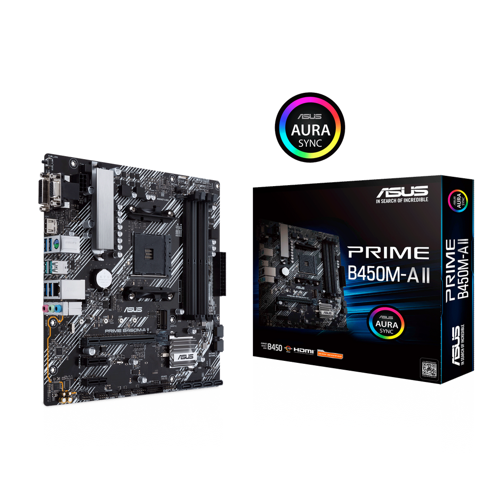 ASUS PRIME B450M-A II AM4 MOTHERBOARD