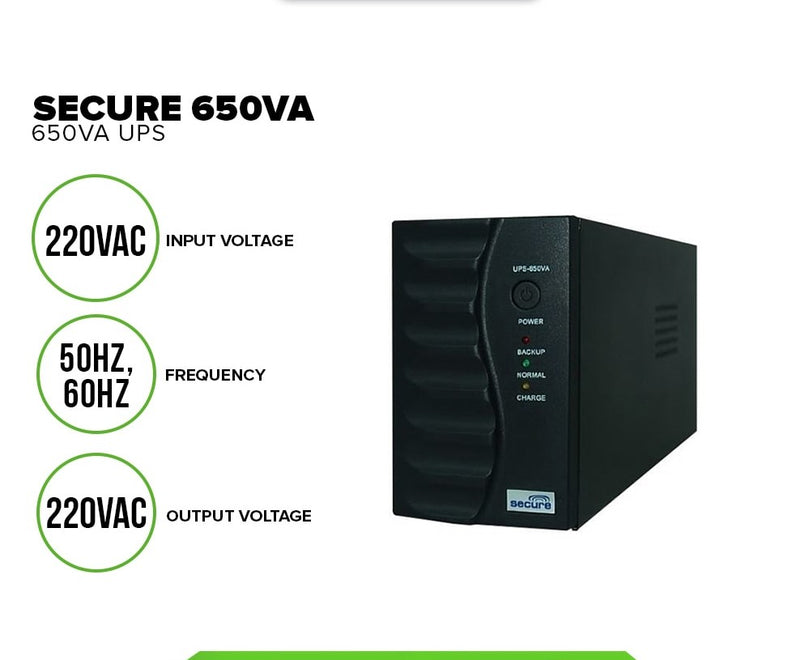SECURE UPS-650VA UPS