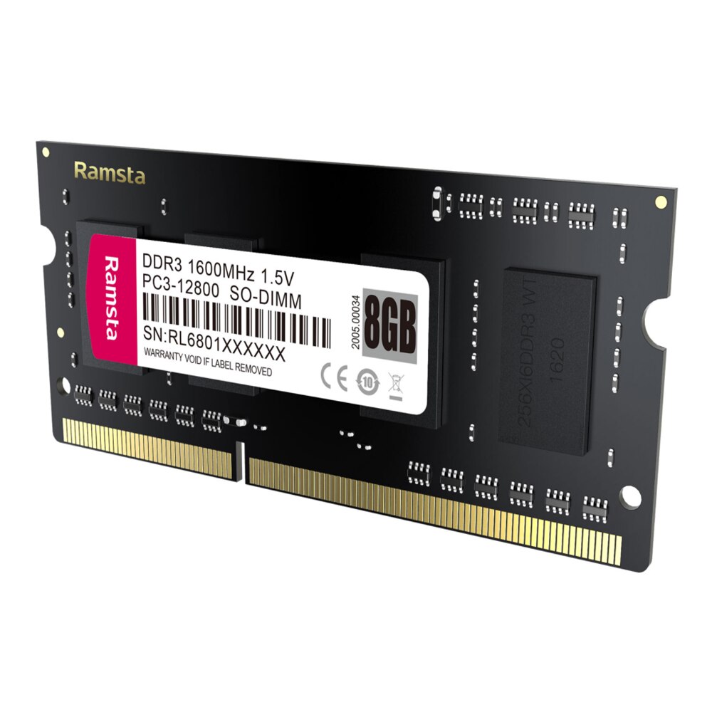 RAMSTA SODIMM 8GB DDR3 1600MHZ SODIMM MEMORY