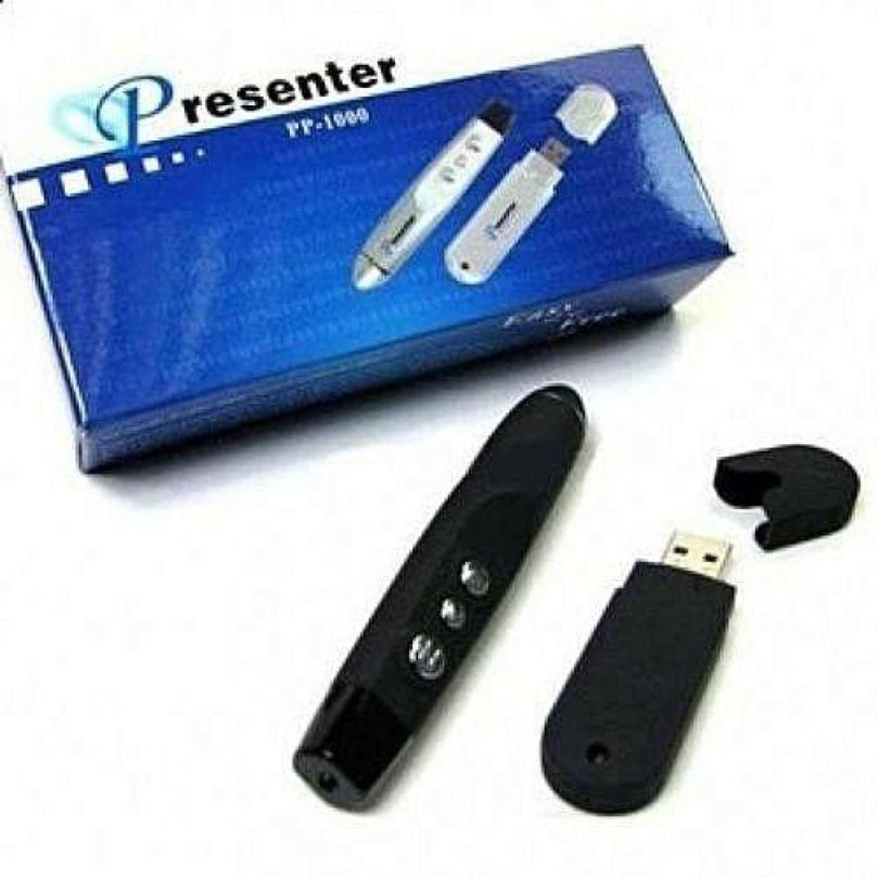 PP-1000 WIRELESS PRESENTER POWERPOINT PPT LASER POINTER BLACK