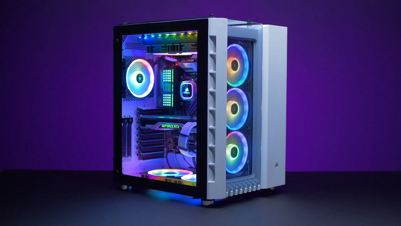 CORSAIR CRYSTAL SERIES 680X RGB WHITE STEEL GAMING CASE