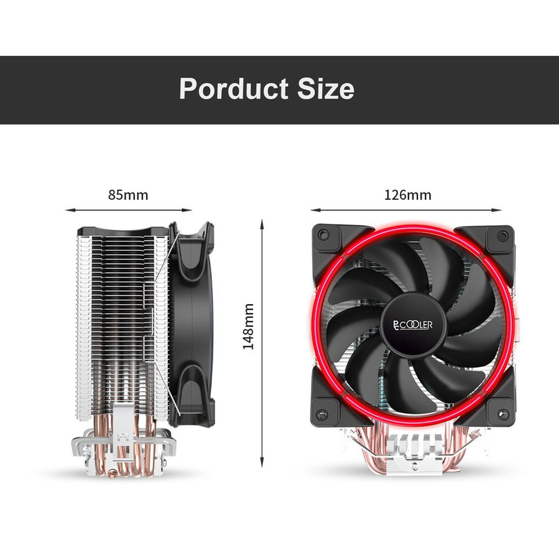 PC COOLER CORONA GI-X5R WITH 120MM FAN CPU COOLER