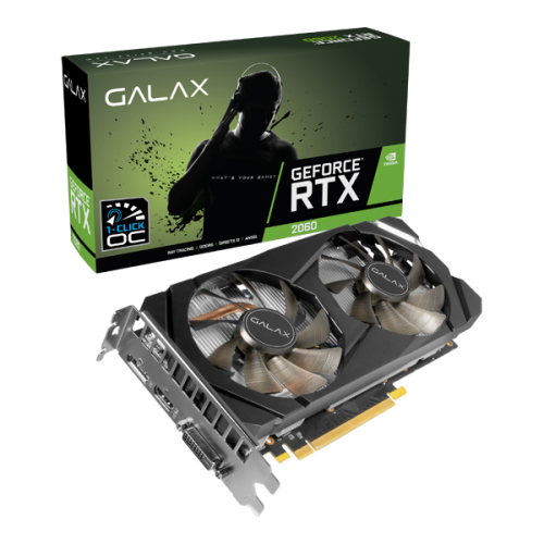 GALAX GEFORCE RTX™ 2060 12GB PLUS (1-CLICK OC) 12GB GDDR6 GRAPHICS CARD