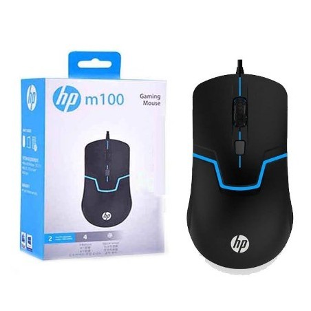 HP M100 WIRED OPTICAL USB 2.0, BLACK MOUSE