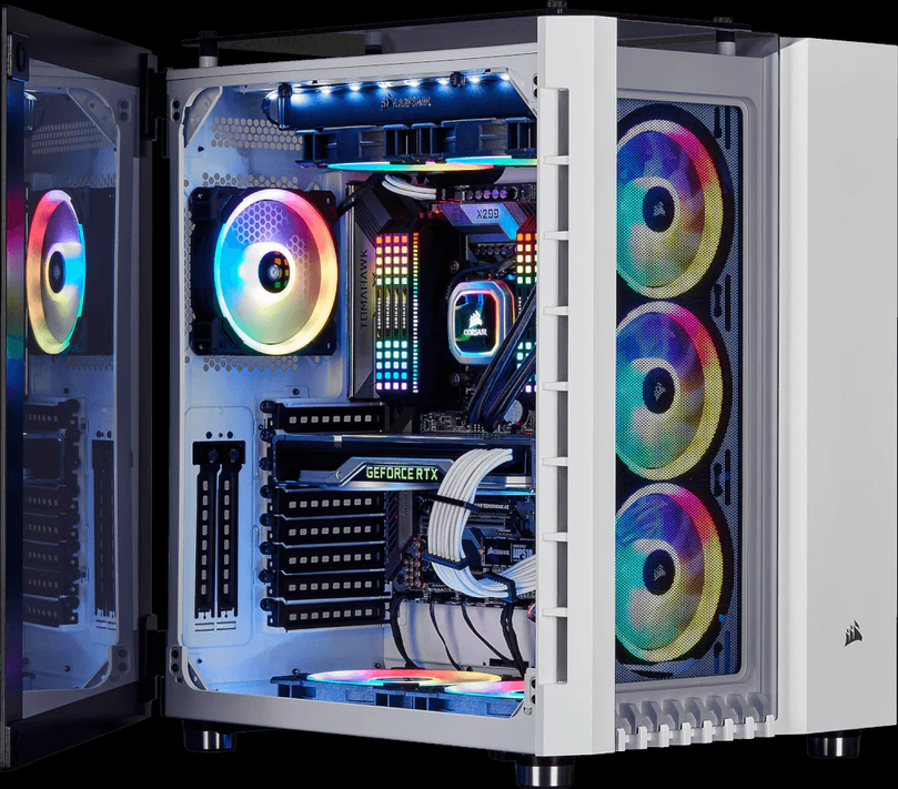 CORSAIR CRYSTAL SERIES 680X RGB WHITE STEEL GAMING CASE
