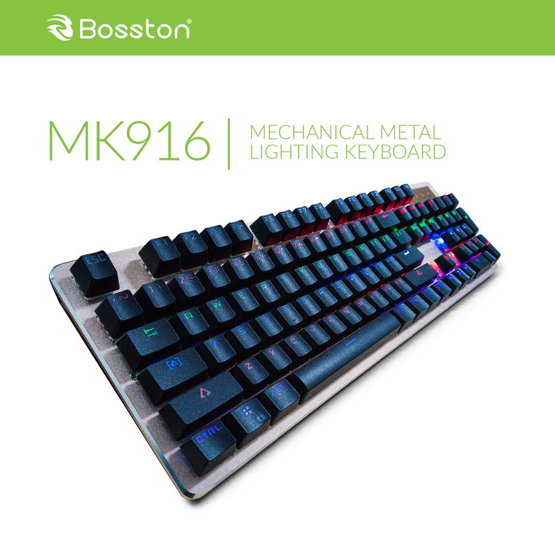 BOSSTON METAL LIGHTNINGBAZOOKA MK916 MECHANICAL KEYBOARD