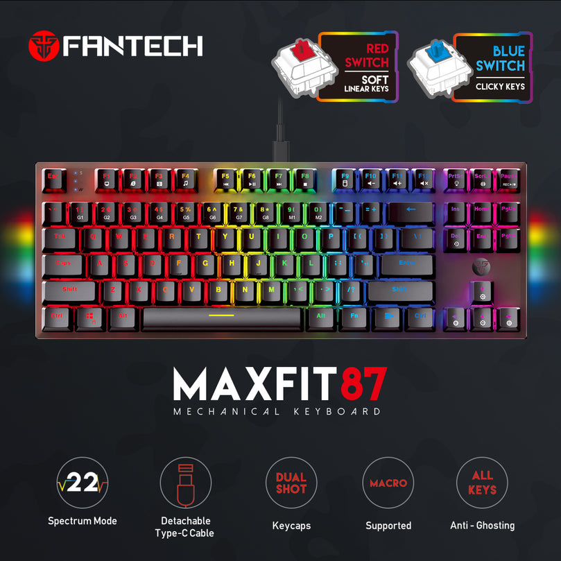 FANTECH MK856 MAXFIT87 MECHANICAL KEYBOARD