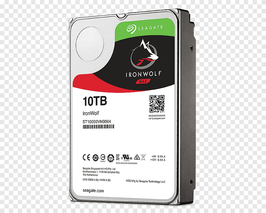 SEAGATE IRONWOLF 10TB ST10000VN0008 3.5-INCH 6GB/S 7200RPM INTERNAL SATA NAS HARD DRIVE