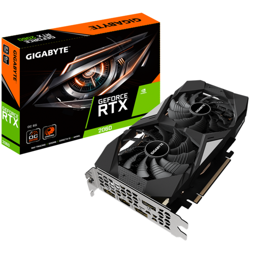 GIGABYTE GEFORCE RTX 2060 OC 6GB, 192-BIT GDDR6 GRAPHICS CARD