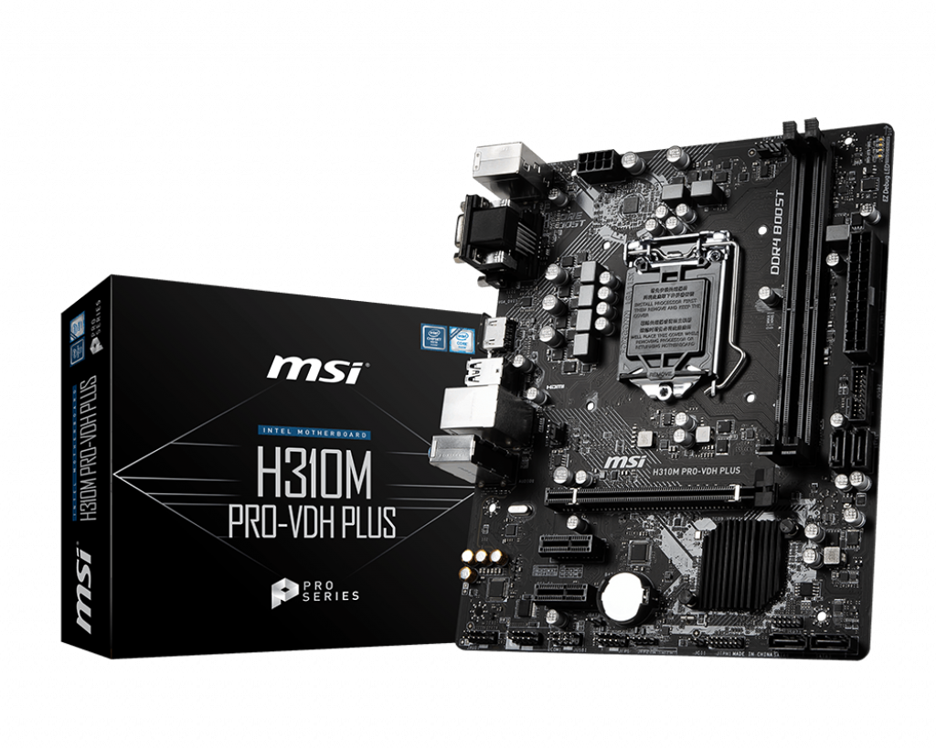 MSI PRO H310M PRO-VDH PLUS LGA 1151 MICRO ATX INTEL MOTHERBOARD
