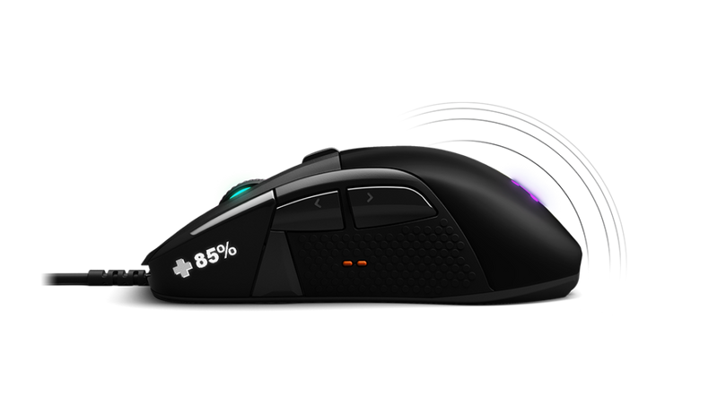 STEELSERIES RIVAL 710 - 16,000 CPI TRUEMOVE3 OPTICAL SENSOR - OLED DISPLAY GAMING MOUSE