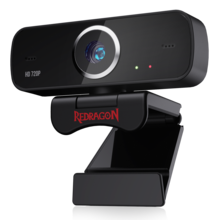 REDRAGON GW600 720P WEBCAM WITH BUILT-IN DUAL MICROPHONE 360-DEGREE ROTATION - 2.0 USB SKYPE COMPUTER WEB CAMERA (1 WEEK WARRANTY)