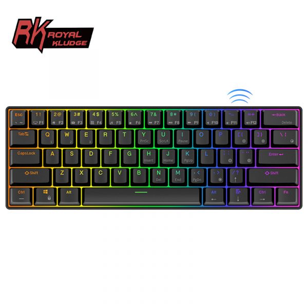 ROYAL KLUDGE RK61 61 KEYS WIRELESS 60% MECHANICAL GAMING KEYBOARD
