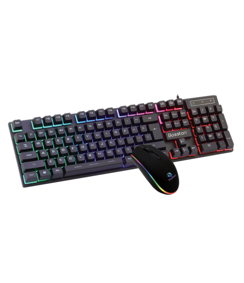 BOSSTON EK8390 MECHANICAL FEEL KEYBOARD AND OPTICAL MOUSE COMBO