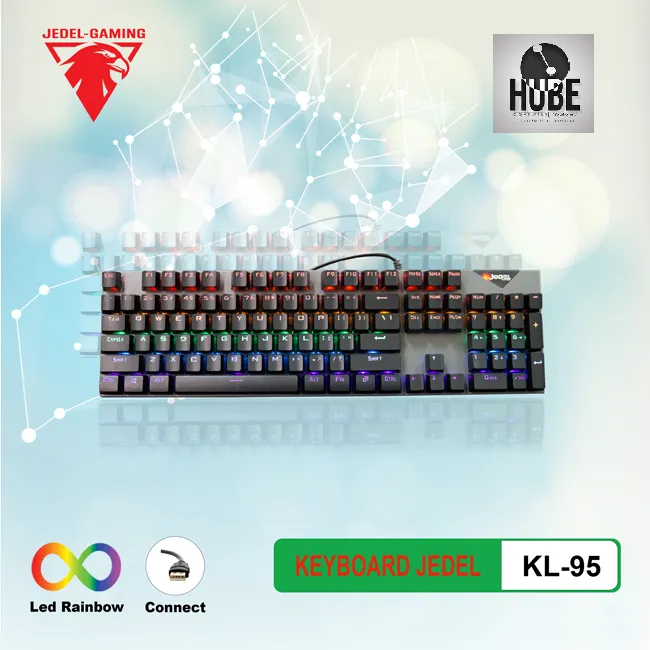 JEDEL KL95 RGB USB BLUE SWITCH MECHANICAL KEYBOARD
