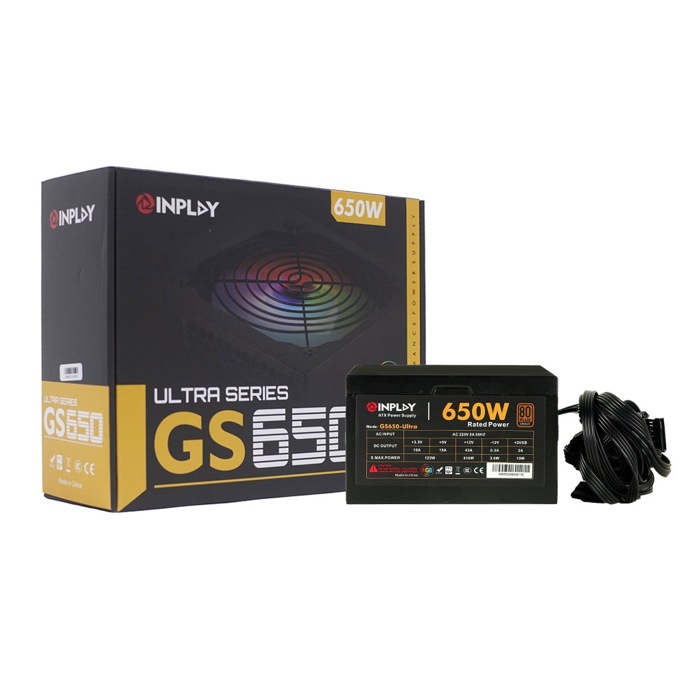 INPLAY GS650PRO 650WATTS 80+ BRONZE POWER SUPPLY