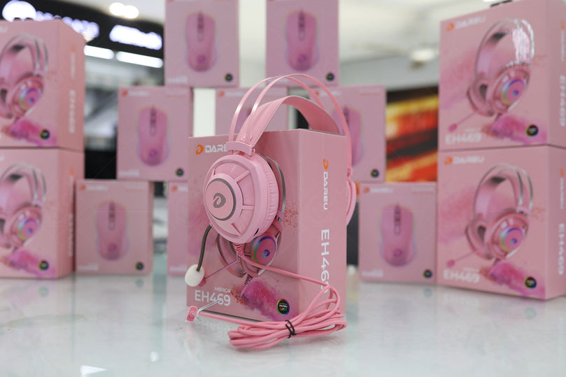 DAREU MIRROR EH469 RGB USB – PINK EDITION HEADSET