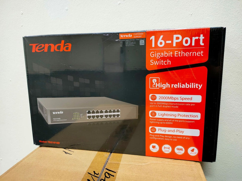TENDA 16 PORT TEG1016M/TEG1016D 100/1000MBPS GIGABIT SWITCH HUB