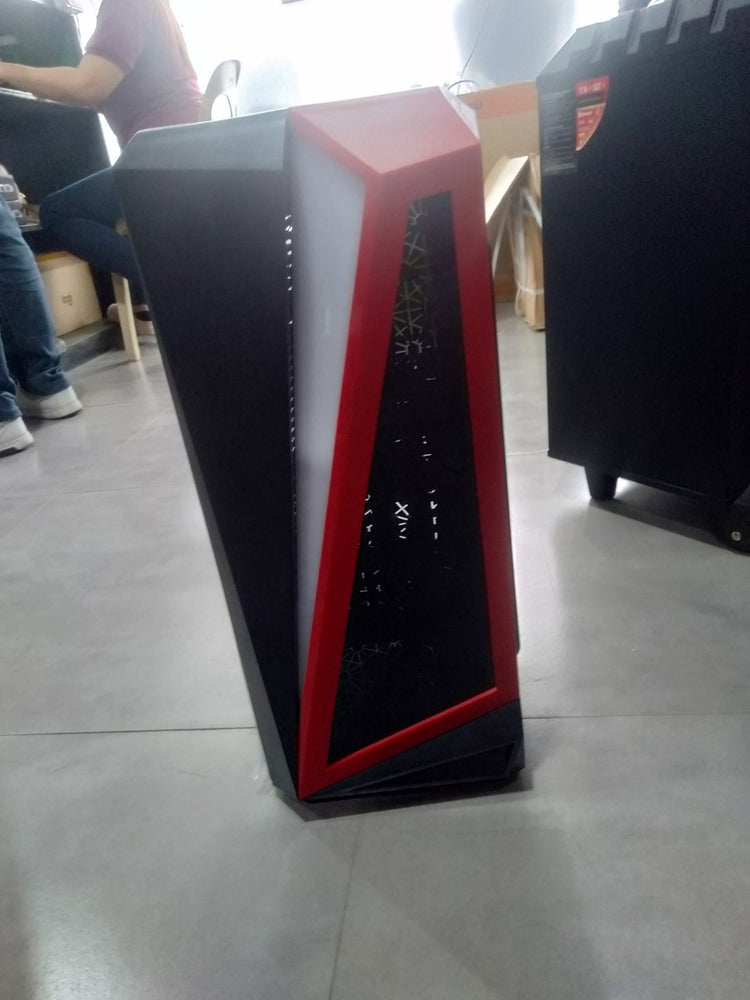COOLMAN BLACK/RED FRONT GAMING CASE