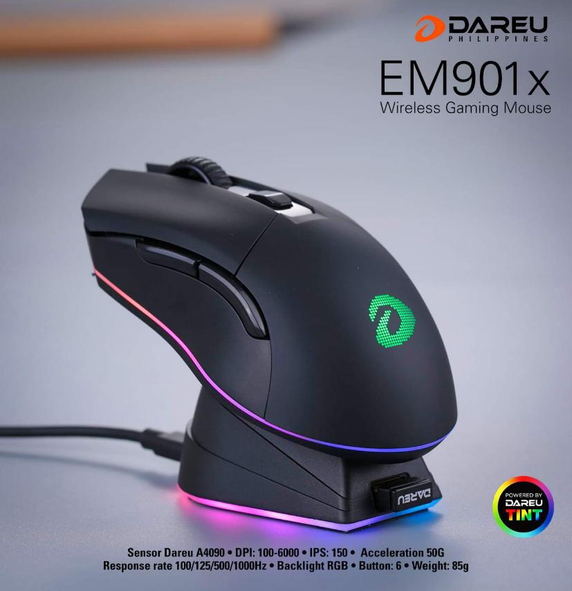 DAREU EM901X RGB WITH DOCK WIRELESS MOUSE