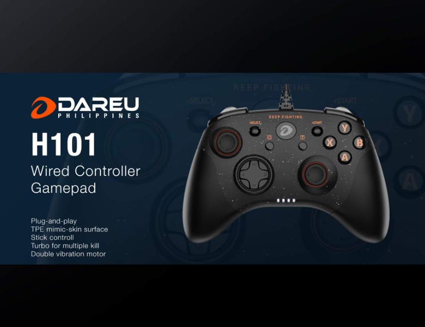 DAREU WIRED H101 BLACK GAMEPAD