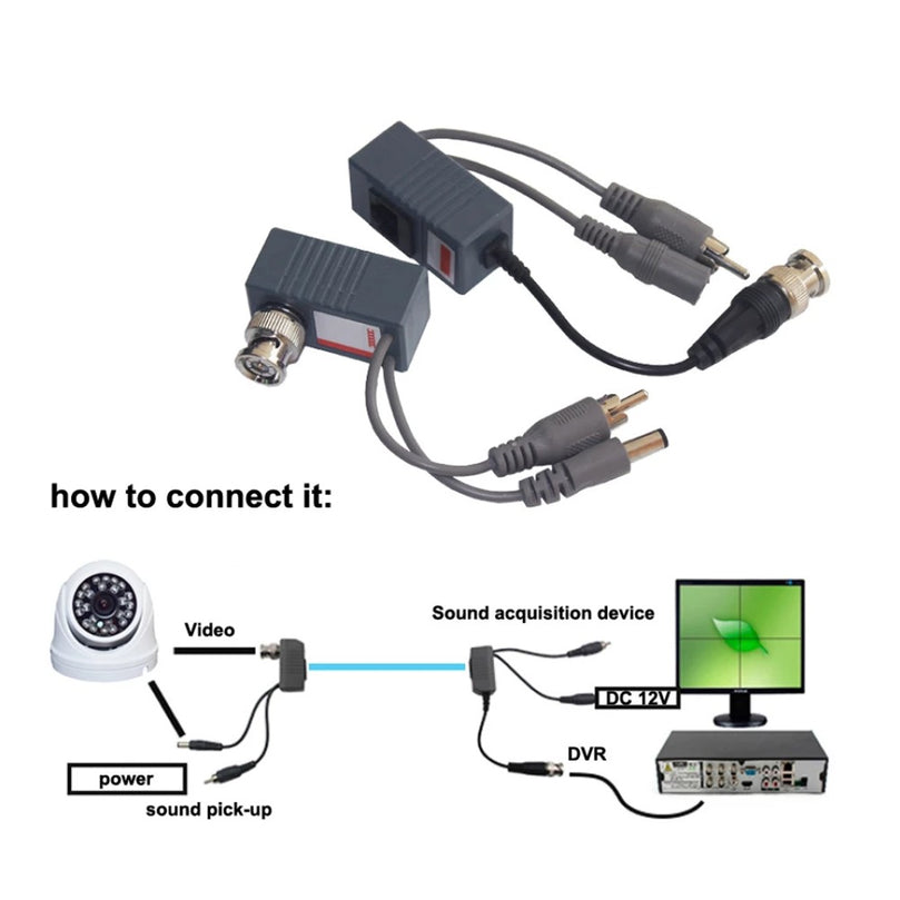 HIKVISION VIDEO/AUDIO/POWER BALUN CABLE