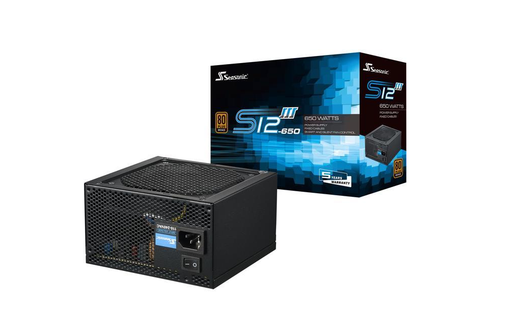 SEASONIC S12 III 650 SSR-650GB3 650WATTS 80+ BRONZE POWER SUPPLY