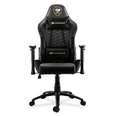 COUGAR ARMOR ONE ROYAL | STEEL BASE | 3D-ARMREST| PVC-LEATHER | GOLD |CHAIR