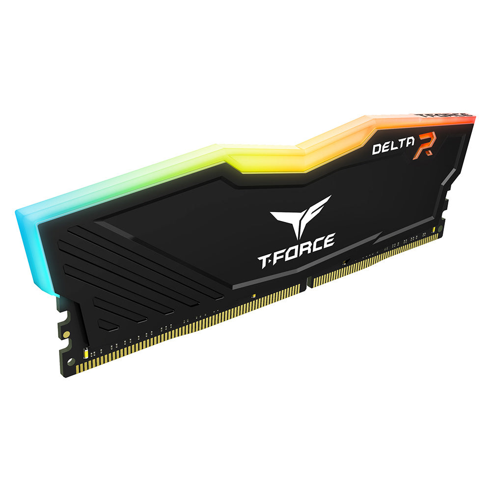 TEAMGROUP T-FORCE DELTA RGB 8GB DDR4 3600MHZ CL18 BLACK SINGLE BLACK DESKTOP MEMORY