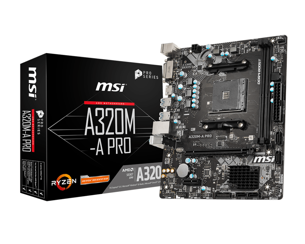 MSI A320M-A PRO MOTHERBOARD
