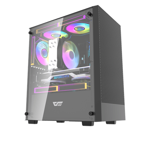 DARKFLASH M305  M-ATX TEMPERED GLASS PANNEL CASE
