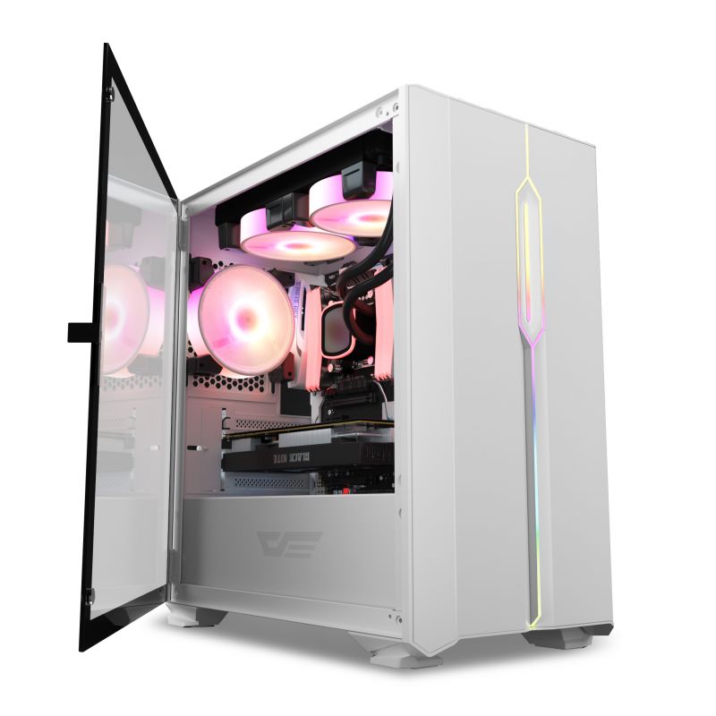 DARKFLASH DLM23 (WHITE) GAMING CASE