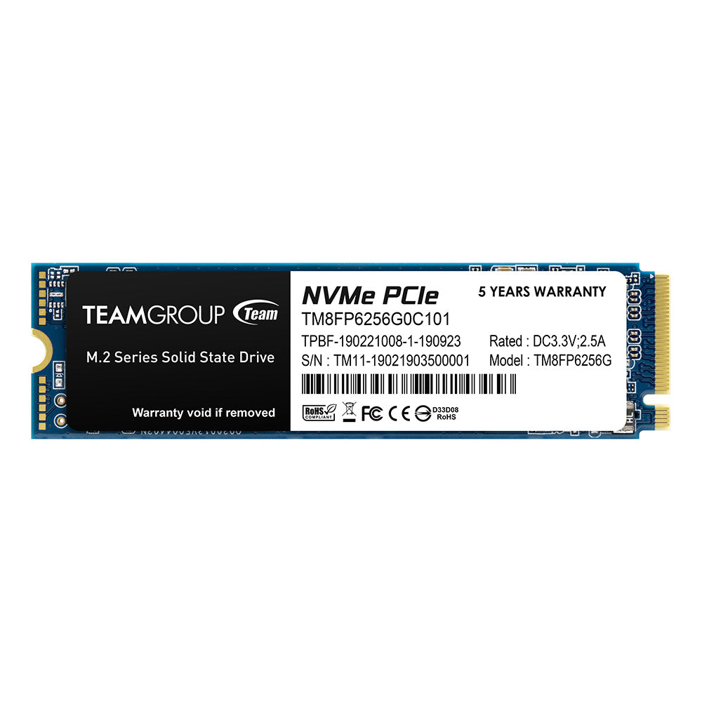 TEAMGROUP T-FORCE MP33 256GB M.2 PCIE NVME SSD